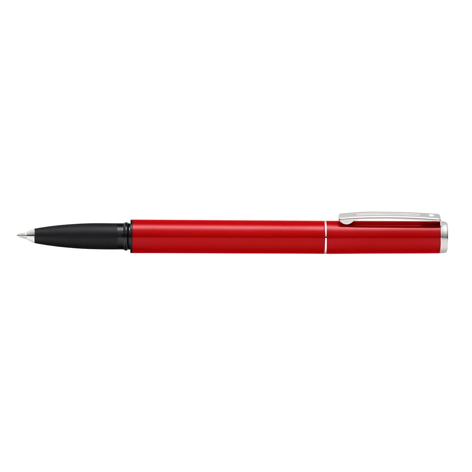 Sheaffer Pop Glossy Red Gel Rollerball Pen - Chrome Trim Refillable Writing Pen for Office, School & Gift Giving