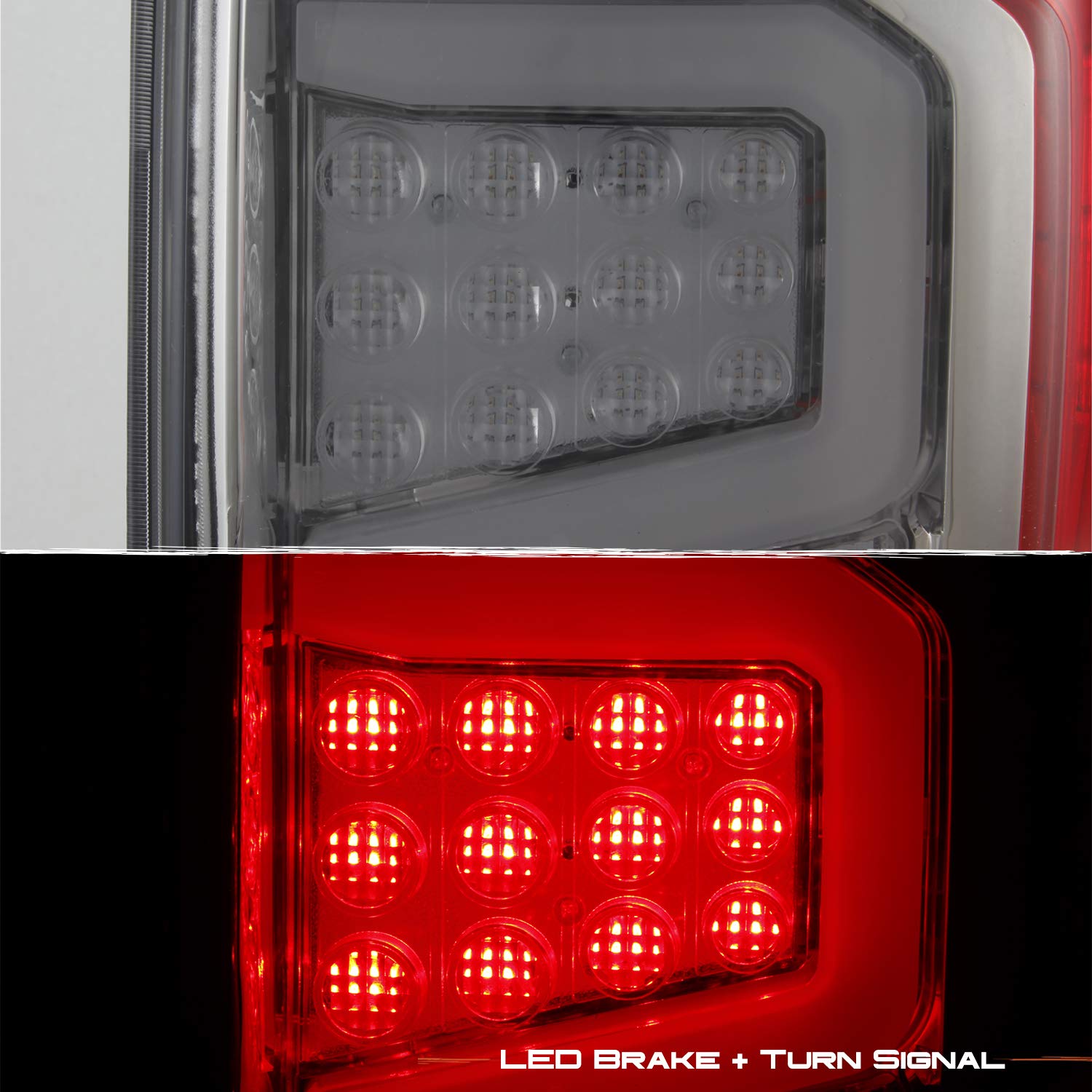AKKON LED Tail Lights for 2016-2021 Nissan Titan - Red Smoke Housing Premium Replacement Taillamps - Upgrade Your Truck's Style & Night Visibility