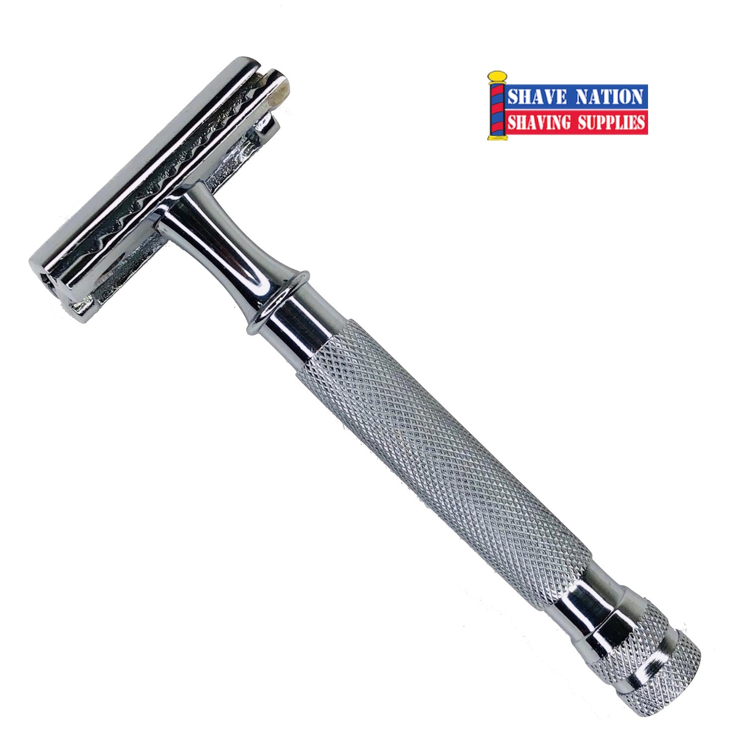 Shave Nation Budget Safety Razors for Men - Premium Stainless Steel Double Edge Razor Blades - Perfect for Sensitive Skin & Close Shaving at Home or Travel