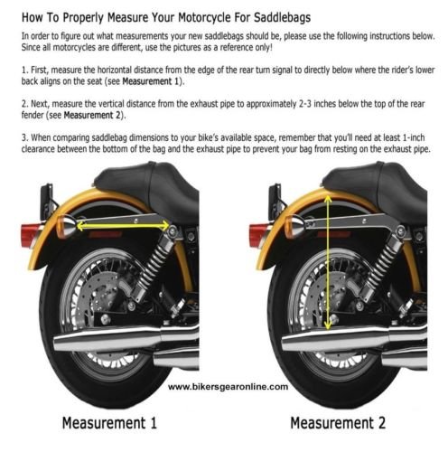 Waterproof Motorcycle Saddlebags - 2-Piece Set with Single Strap & Reflective Piping (Black) - Ideal for Long Rides, Commuting and Adventure Touring