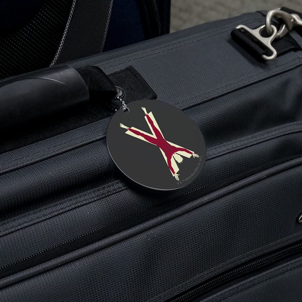 Game of Thrones Bolton Sigil Round Luggage ID Tag - Personalized Suitcase Tag for Carry-On Bags - Perfect for Travel, Cosplay & GOT Fans Collection