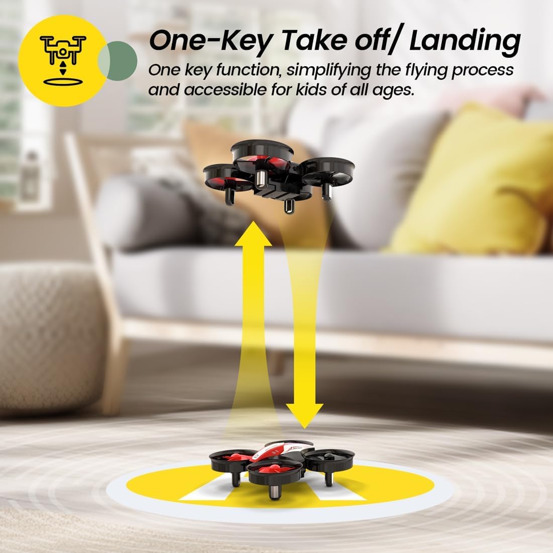 Holy Stone HS210 Mini Drone - Best RC Quadcopter for Kids & Beginners with Auto Hover, 3D Flip, Headless Mode & Extra Batteries | Fun Outdoor Toy for Boys & Girls, Birthday Gifts, STEM Learning Drone for Kids