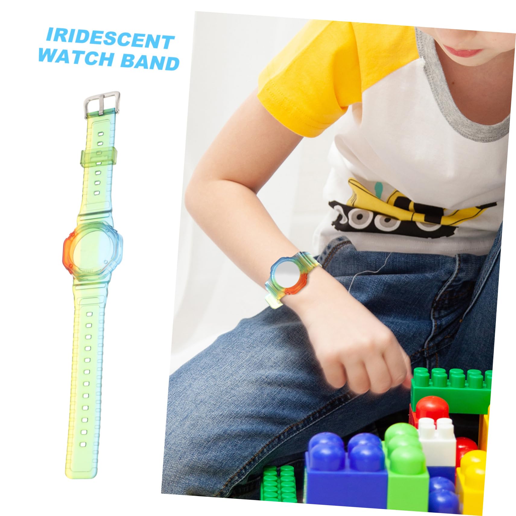 HOMSFOU Smartwatch Band Holder - Durable TPU Tracker Case Bracelet for Apple Watch, Fitbit, Garmin - Perfect for Workouts, Running, and Everyday Use