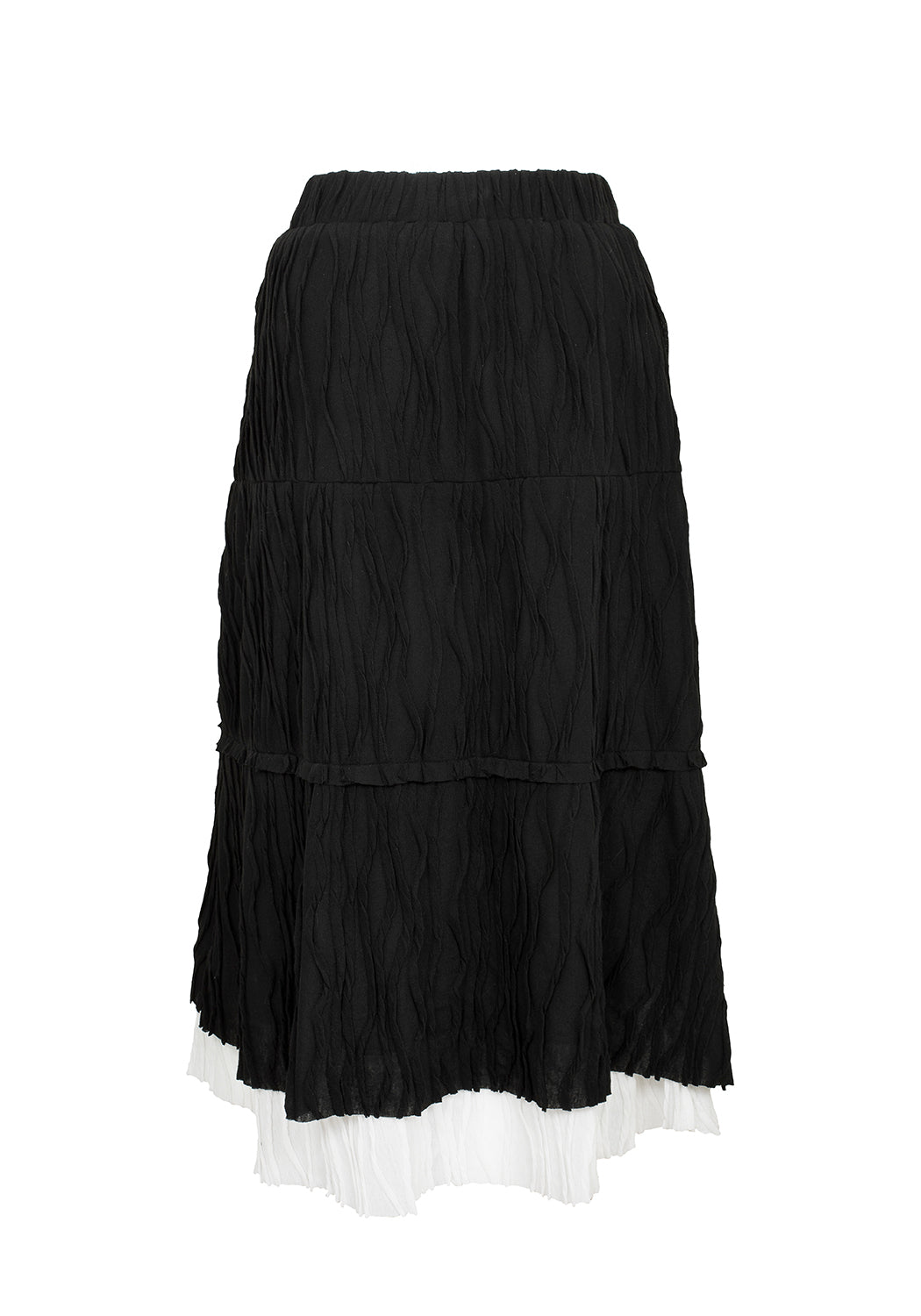 Stylish MUTINY LAYERED MIDI SKIRT for Women - Fashionable High Waist Flowy Skirt for Casual Outfits & Summer Dresses | Perfect for Office, Date Night & Vacation