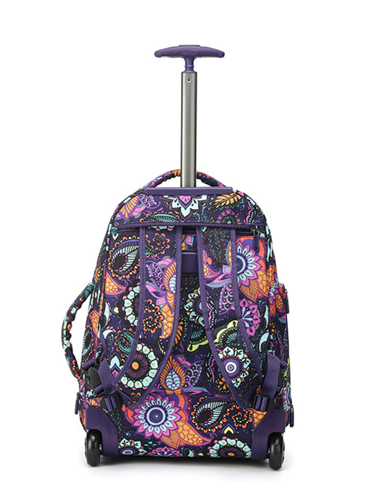 Tosca SO LITE AIR5055 TB F Lightweight Onboard Trolley Backpack - Paisley Print Design for Travel, Business Trips & Airplane Carry-On Luggage