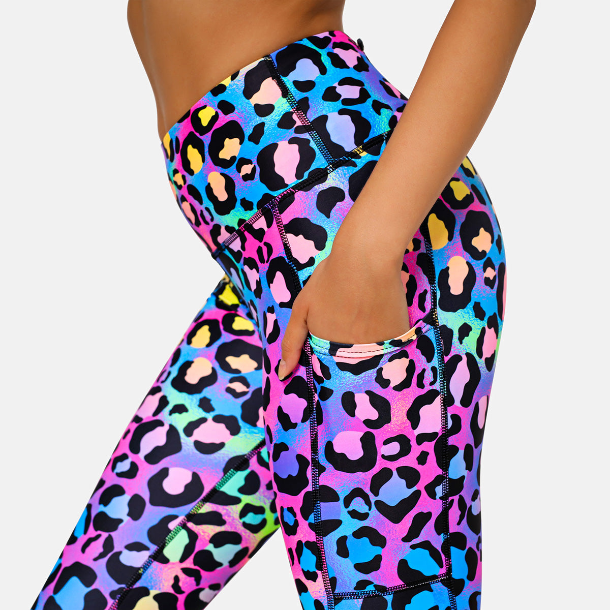 Cute Candy Kitty Print Leggings for Women - Soft Stretchy Yoga Pants - Perfect for Workouts, Lounge & Casual Wear