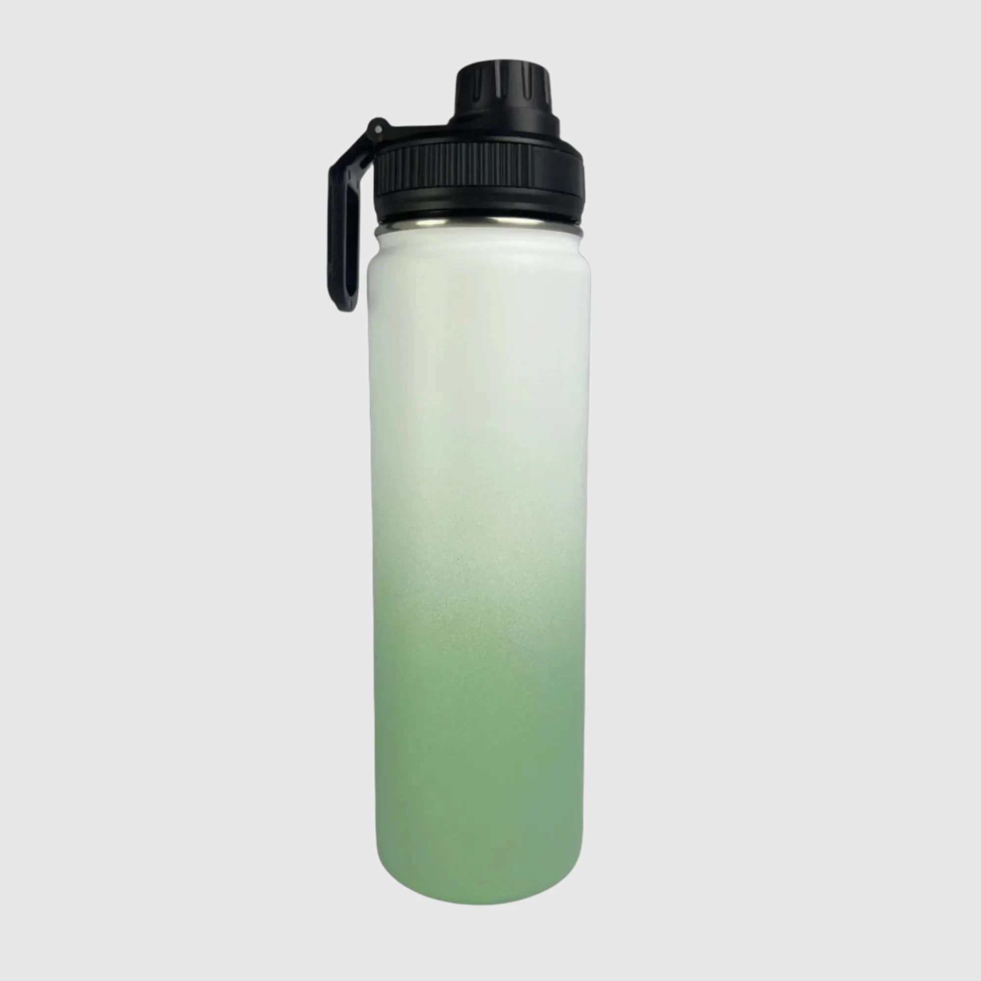 Pastel Green Insulated Stainless Steel Water Bottle 650ml (22oz) - Keep Drinks Cold/Hot for 24 Hours - Perfect for Gym, Hiking & Office Use