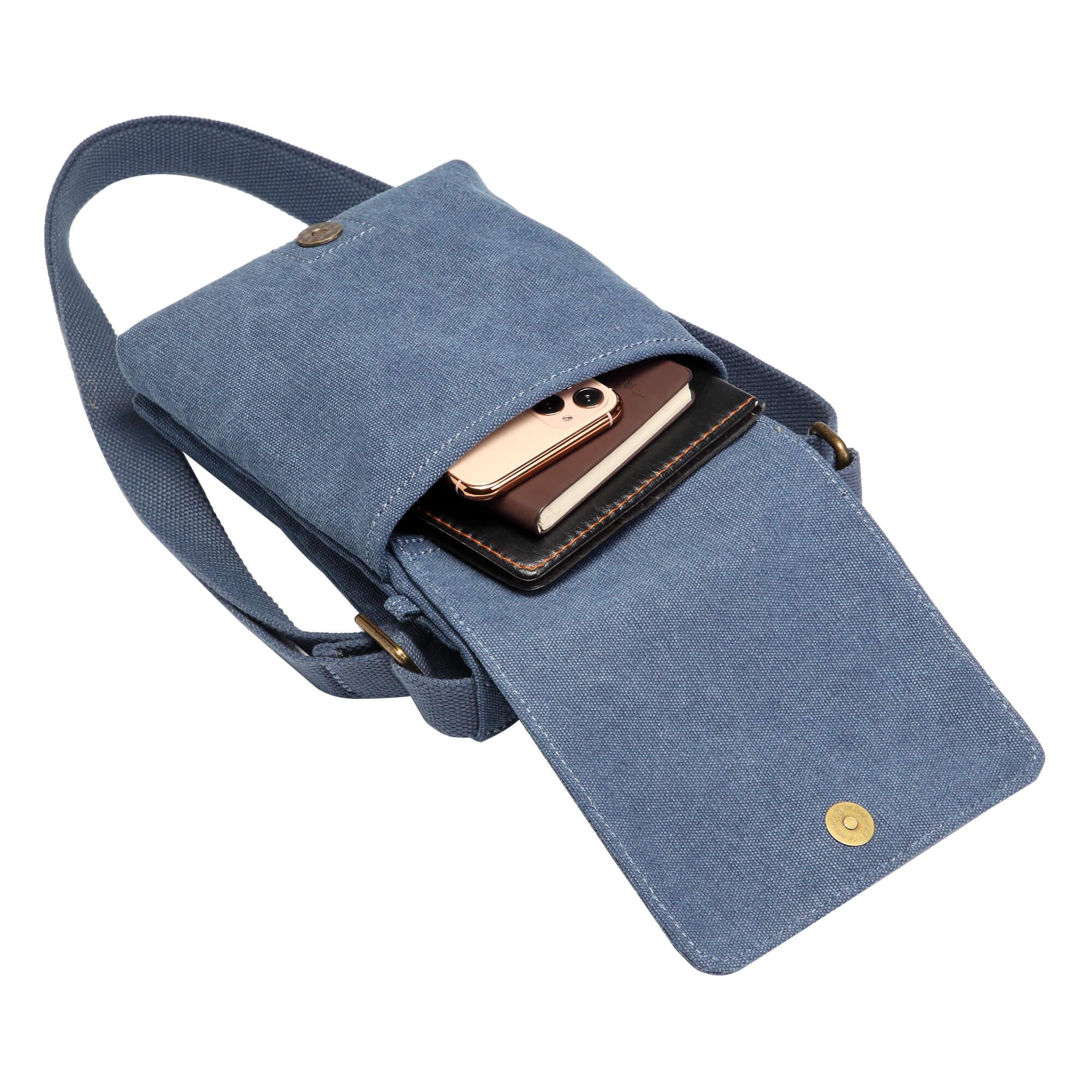 TRP0243 Troop London Classic Canvas Crossbody Bag - Stylish & Durable for Travel, Work & Everyday Use