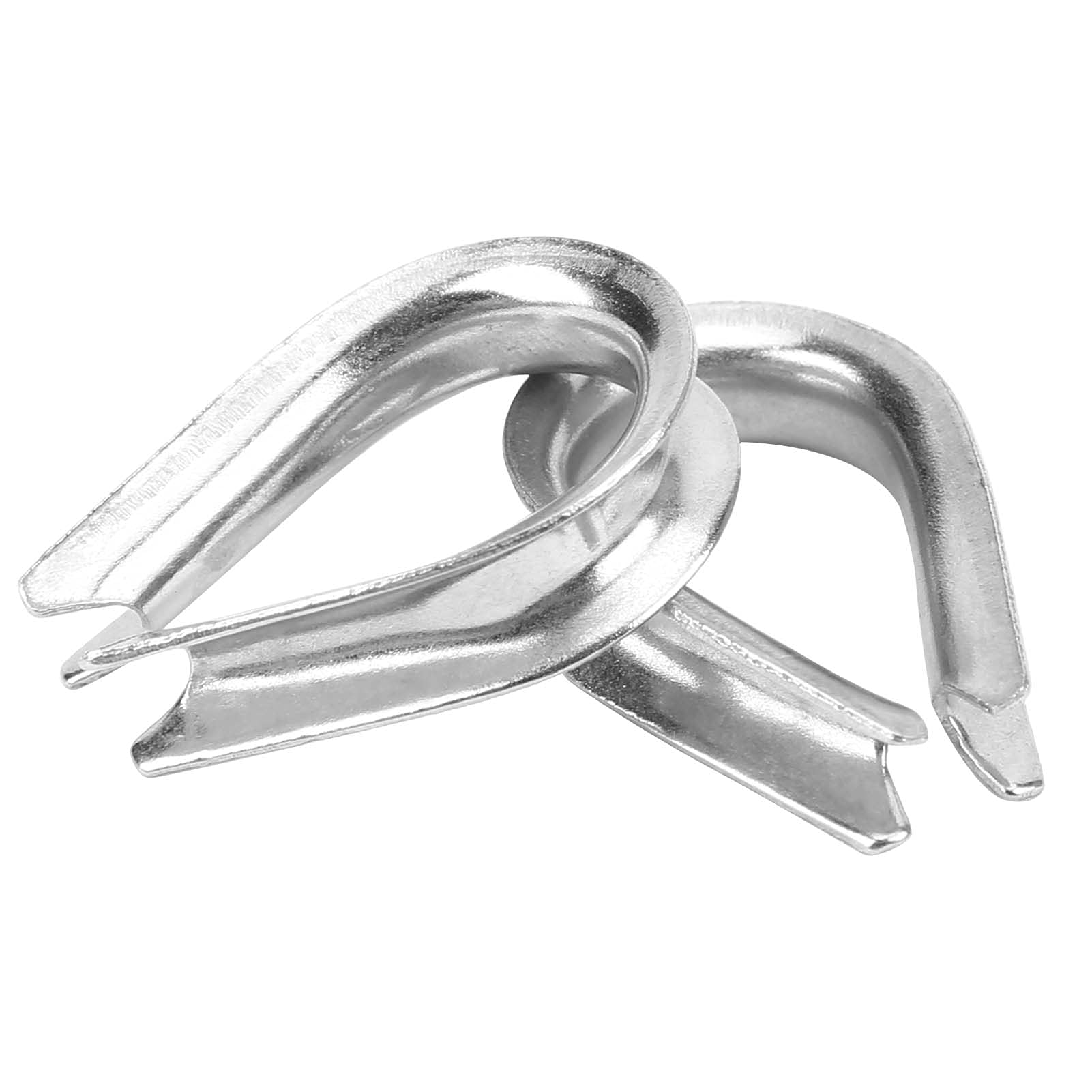 Stainless Steel U Type M4 Wire Rope Clips - 50PCS Heavy Duty Cable Clamps for Marine, Electrical & Industrial Use - Perfect for Ships, Docks, Ports, and Equipment Installation