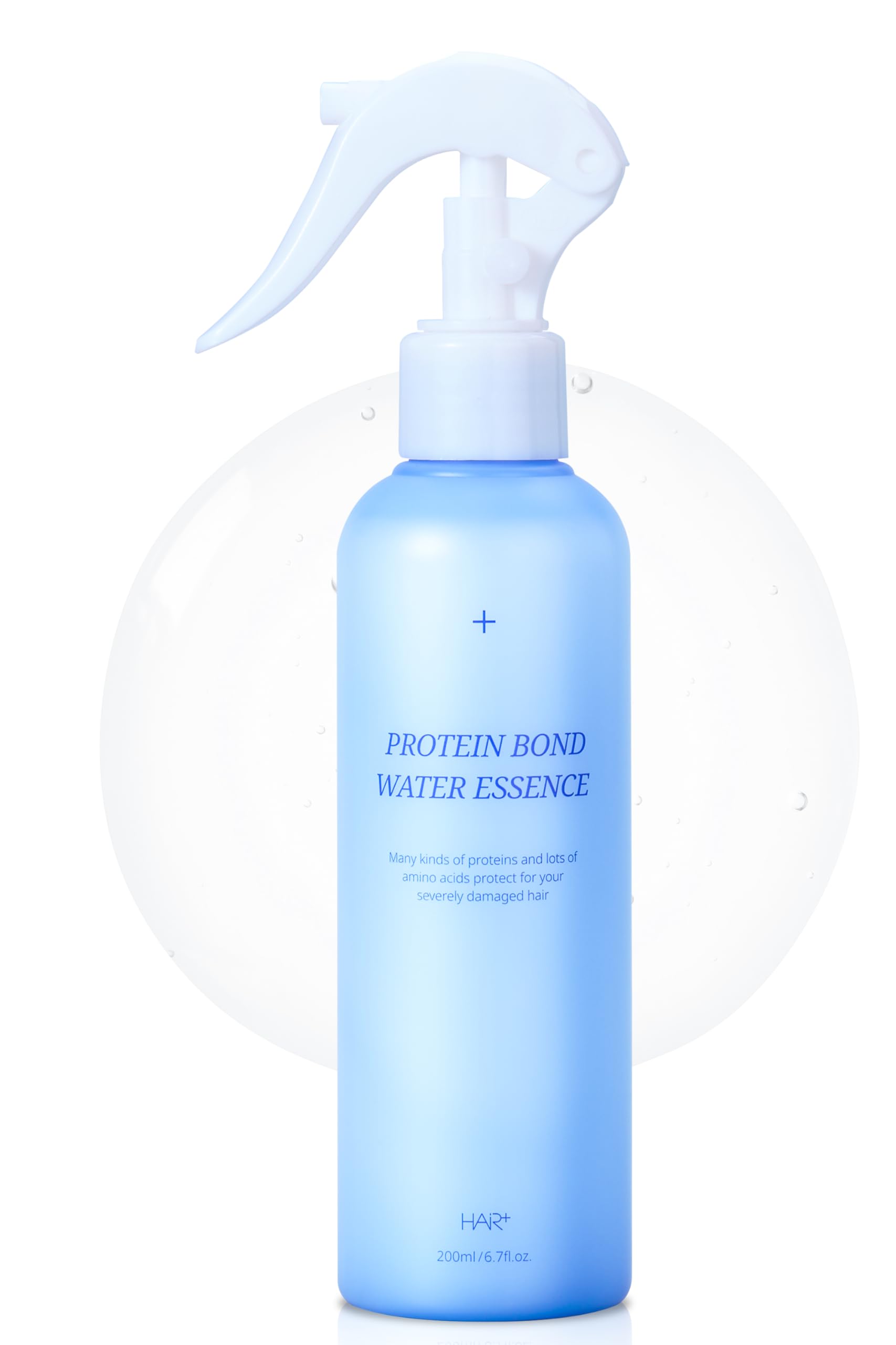HAIR PLUS Protein Bond Water Essence for Hair 200ml | Frizz Control & Hair Repair Serum for Damaged Hair | Korean Hair Growth Treatment Spray | Perfect for Daily Hydration & Salon-Quality Results at Home