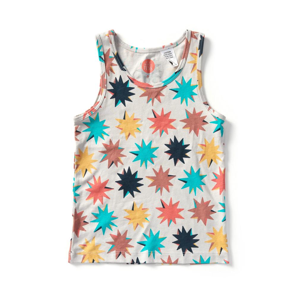 Organic Cotton & Bamboo Star Bright Singlet - Soft & Breathable Baby Onesie for Newborns & Infants - Perfect for Daycare, Playtime & Comfortable Sleep