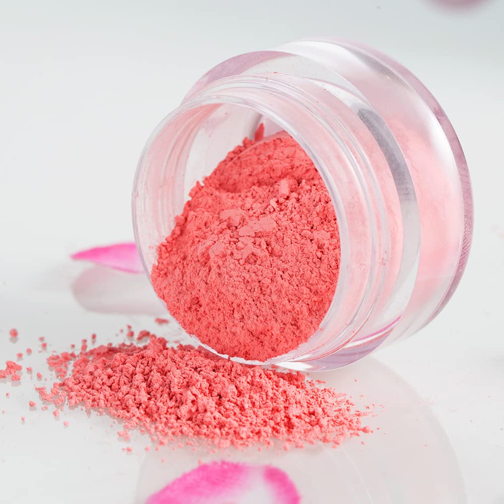 ROUSE Soft Matte Mushroom Blush Powder - Long Lasting Cheek Makeup with Highlighting Effect in Coral Red | Perfect for Daily Wear & Special Occasions