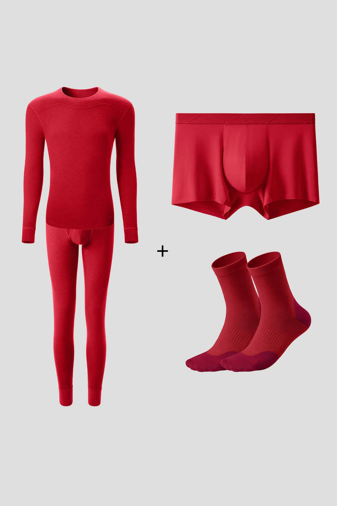 FortuneTouch Men's Thermal Underwear Set - Soft Fleece Lined Long Johns for Winter Warmth - Perfect for Cold Weather, Outdoor Activities & Layering