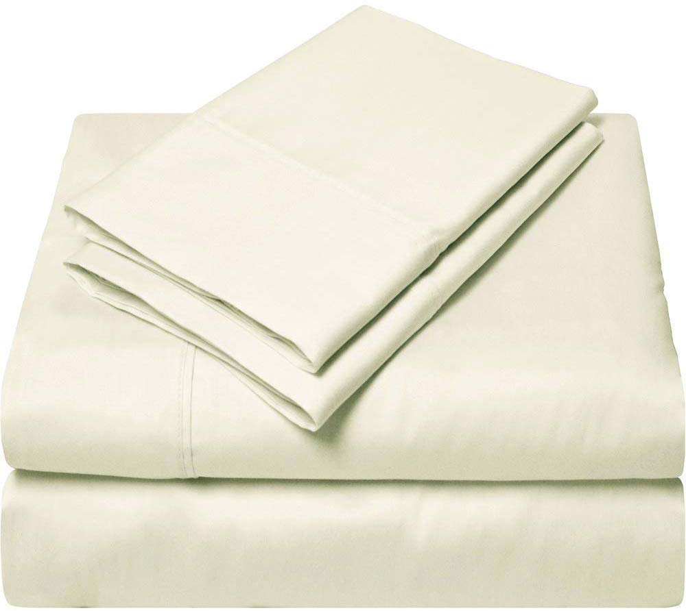Premium 100% Long-Staple Cotton Twin XL Sheet Set - 800 Thread Count Soft 4-Piece Bedding with 18