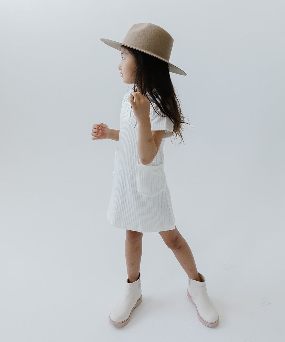 Stylish Kids Emma Wide Brim Fedora Hat - Sun Protection Summer Hat for Boys & Girls - Perfect for Beach, Outdoor Play & Fashion Accessories