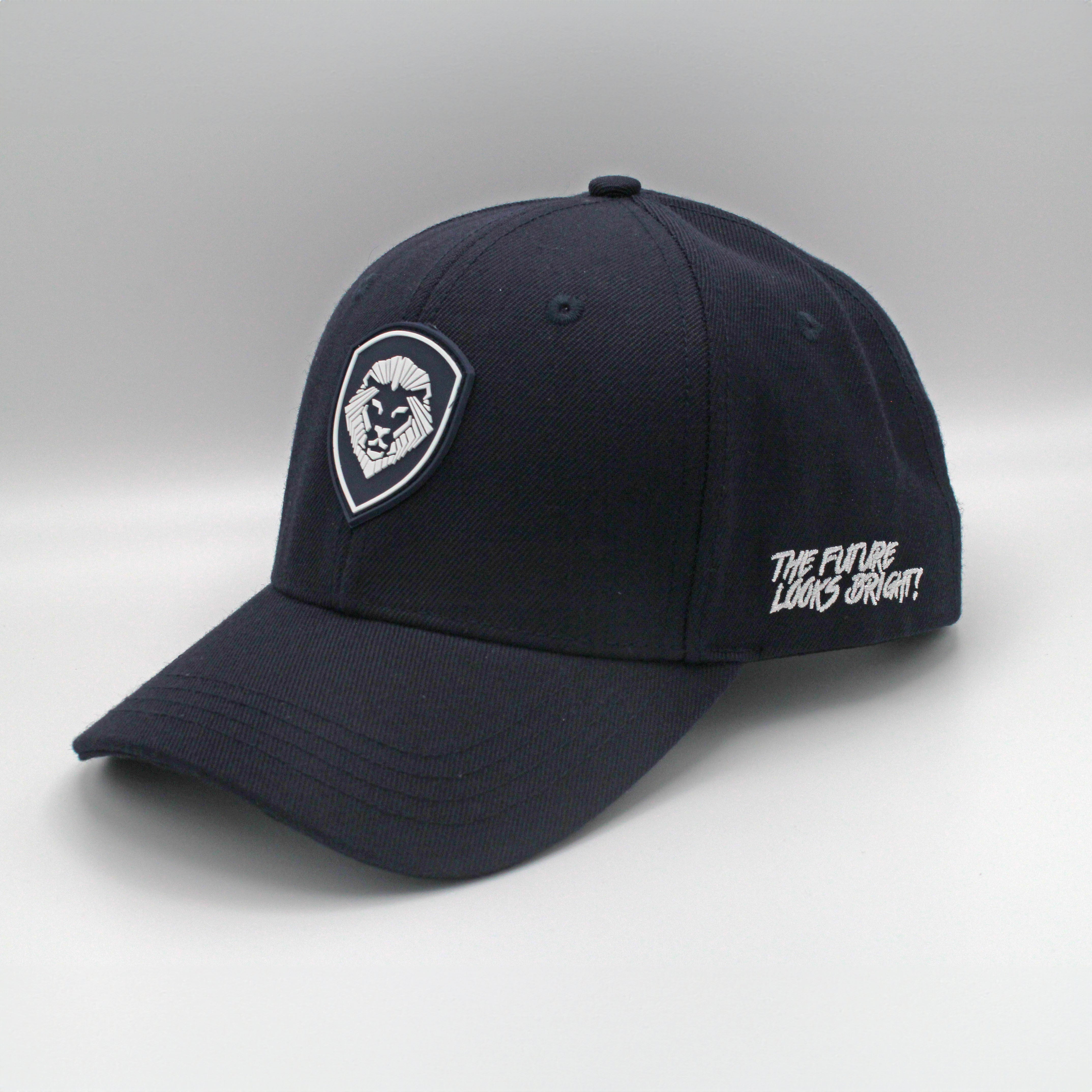 VT Shield Logo Future Looks Bright Navy Snapback Hat - Adjustable Baseball Cap for Men & Women - Perfect for Outdoor Sports, Casual Wear & Street Fashion