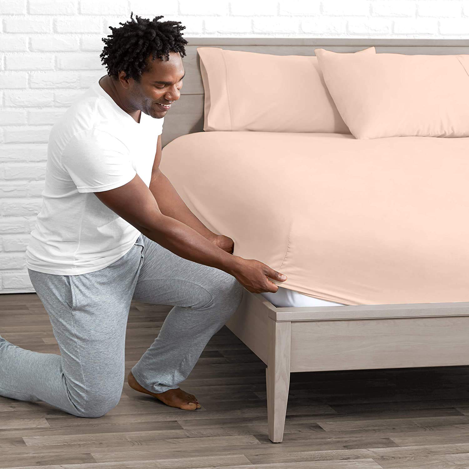 Luxury 800 Thread Count Twin Fitted Sheet - Premium Cotton Percale Weave Deep Pocket (Up to 16