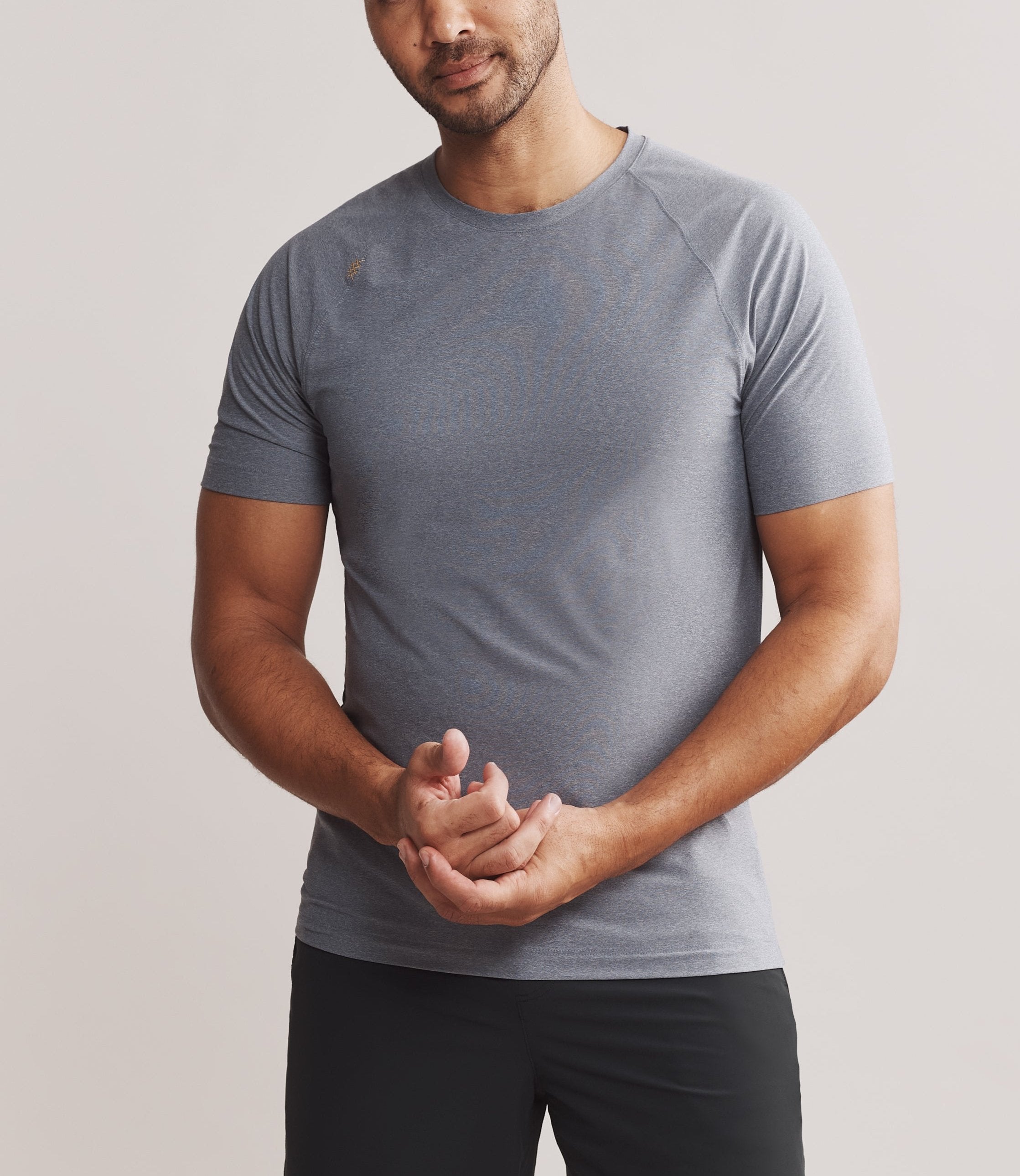 Rhone Reign Men's Performance Short Sleeve T-Shirt - Moisture Wicking & Breathable Workout Top for Gym, Running & Outdoor Activities