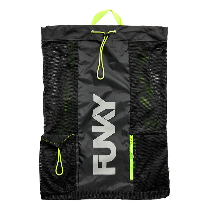 Funky Gear Up Mesh Backpack with LED Night Lights - Lightweight School Backpack for College Students, Hiking & Outdoor Adventures