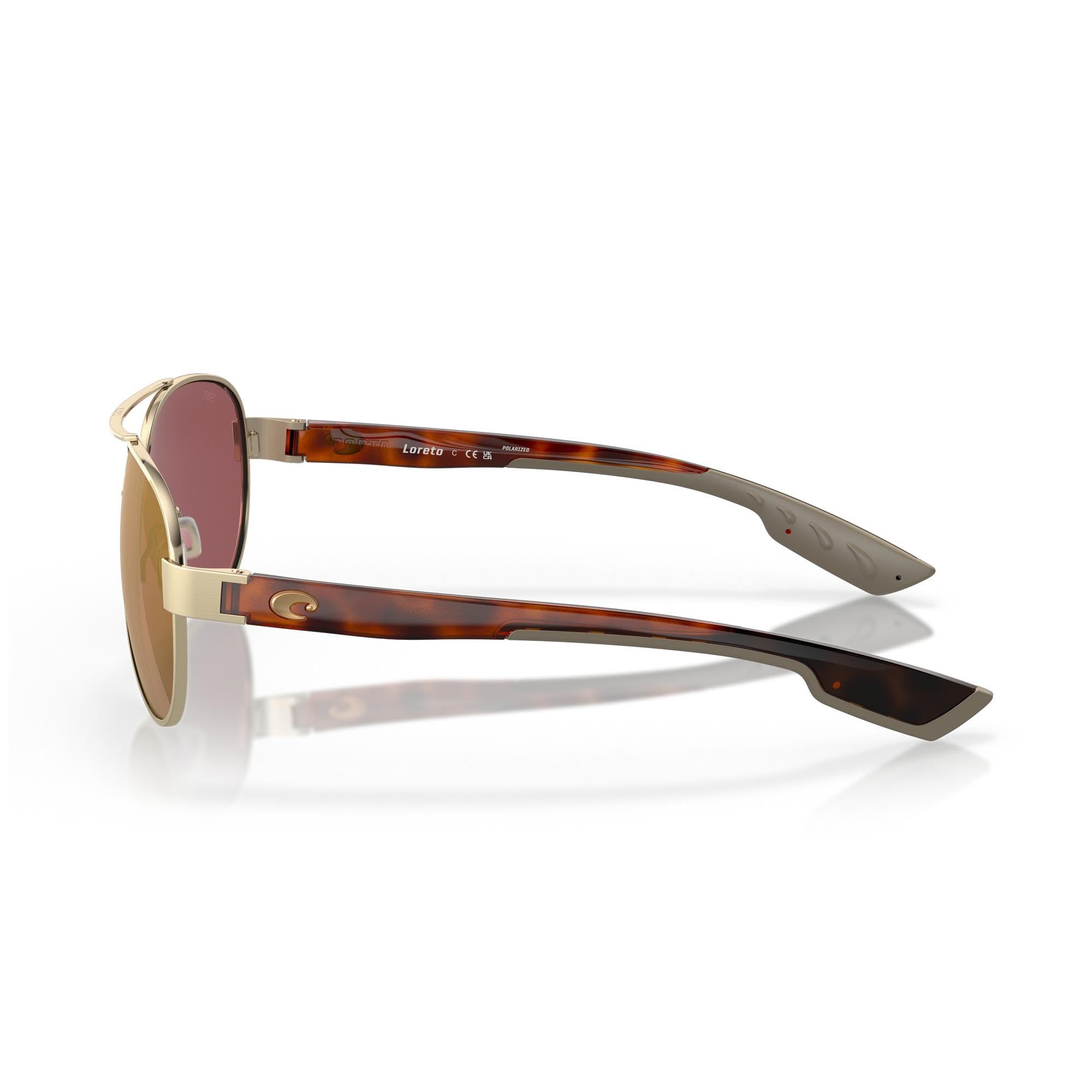 Costa Del Mar Women's Loreto Aviator Sunglasses - Polarized UV Protection - Stylish Fashion Shades for Women - Perfect for Driving, Beach & Outdoor Activities
