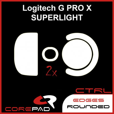 Corepad Skatez CTRL Mouse Feet for Logitech G Pro X Superlight Wireless - Ultra Smooth Gliding, Enhanced Precision for Gaming & Esports - Perfect for FPS, MOBA & Competitive Gaming