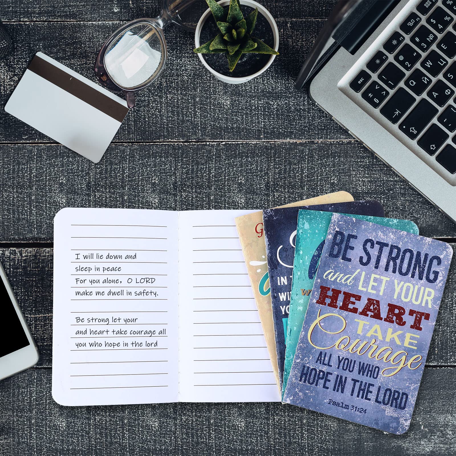 Zonon 24-Pack Inspirational Christian Notebooks - 3.5 x 5 Inch Pocket-Sized Bible Verse Notepads for Office, School & Travel - Motivational Journals for Daily Devotion, Bible Study & Gift Giving