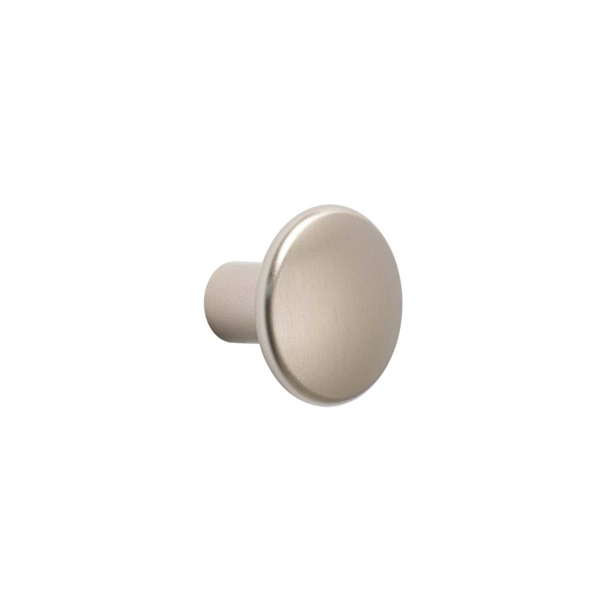 MUUTO The Dots Wall Hook - Modern Metal Coat Hanger in Taupe (Set of 3 Sizes) - Perfect for Entryway, Bedroom & Bathroom Organization