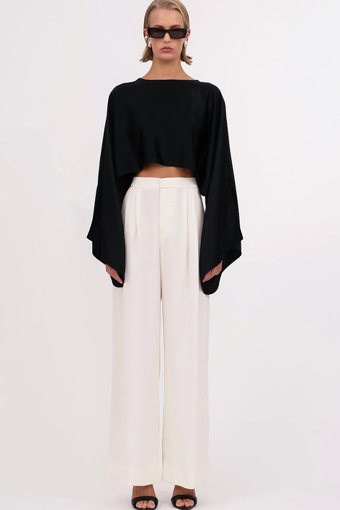 Kristin Crop Top in Black - Stylish & Comfortable Women's Fashion for Casual Outings & Summer Wear
