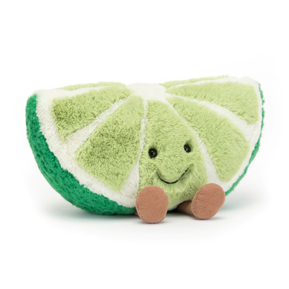 Funny Amuseable Slice of Lime Plush Toy - Cute Citrus Fruit Pillow for Home Decor, Gift & Stress Relief