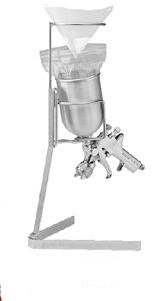 DeVilbiss Gh56 Spray Gun Holder & Strainer Stand - Heavy Duty Paint Sprayer Accessory for Automotive & Industrial Painting Projects