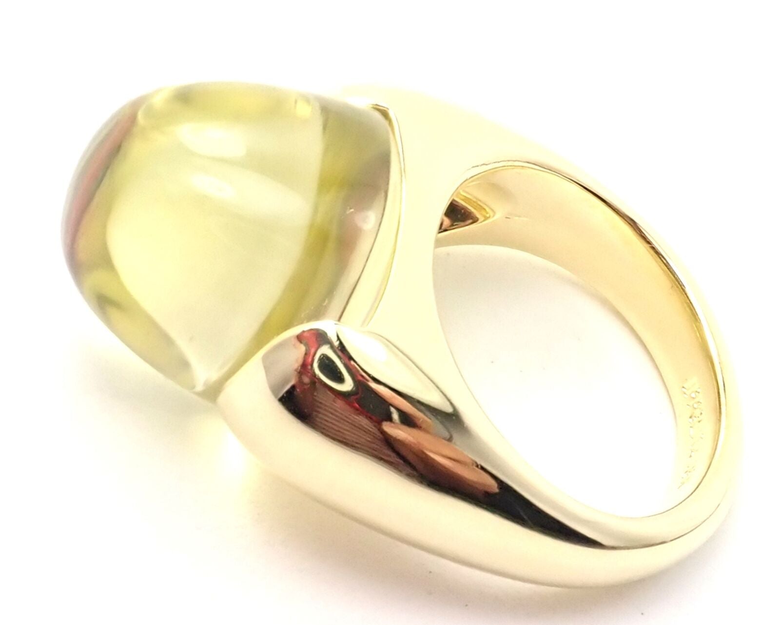 Authentic Ippolita 18k Yellow Gold Lemon Citrine Ring - Elegant Statement Jewelry for Women, Perfect for Weddings, Parties & Special Occasions