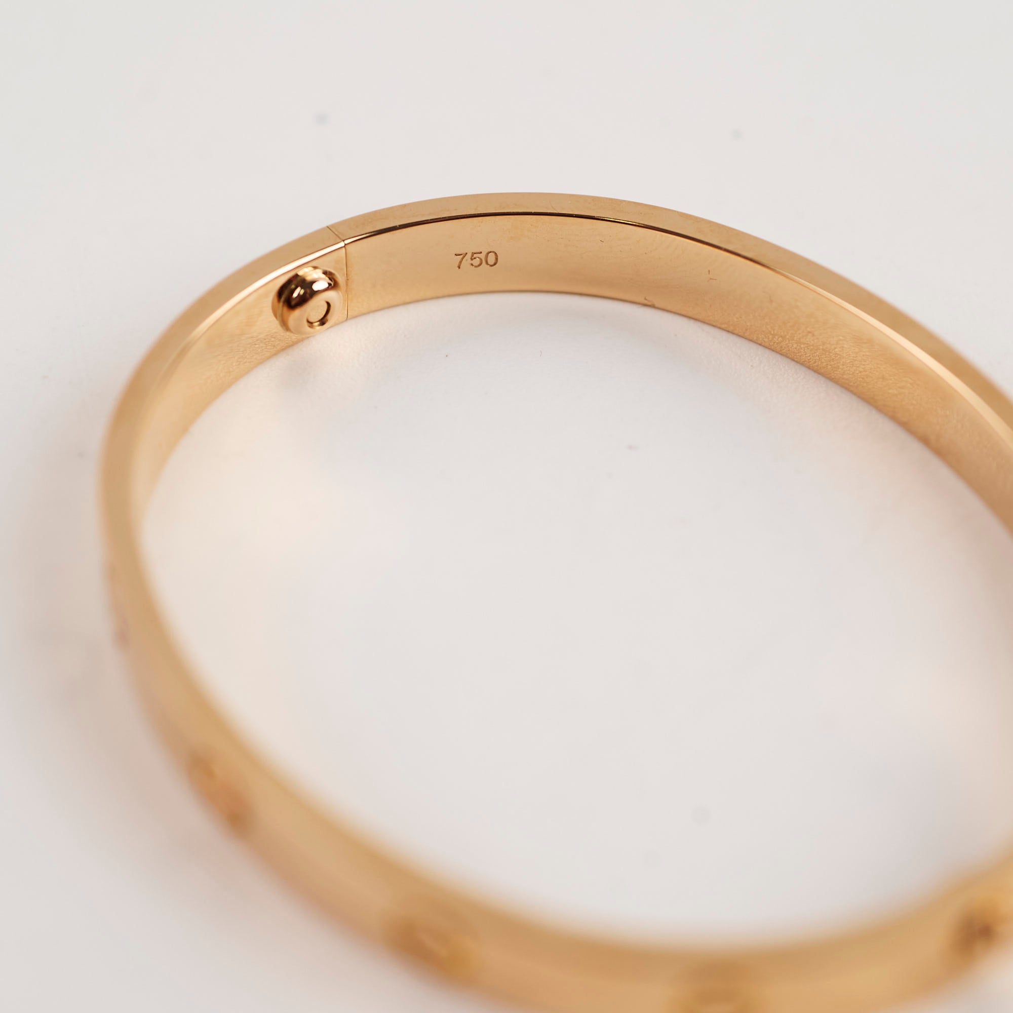 Cartier Love Bracelet 16 Size in 18K Pink Gold - Luxury Jewelry for Women, Perfect for Anniversaries & Special Occasions