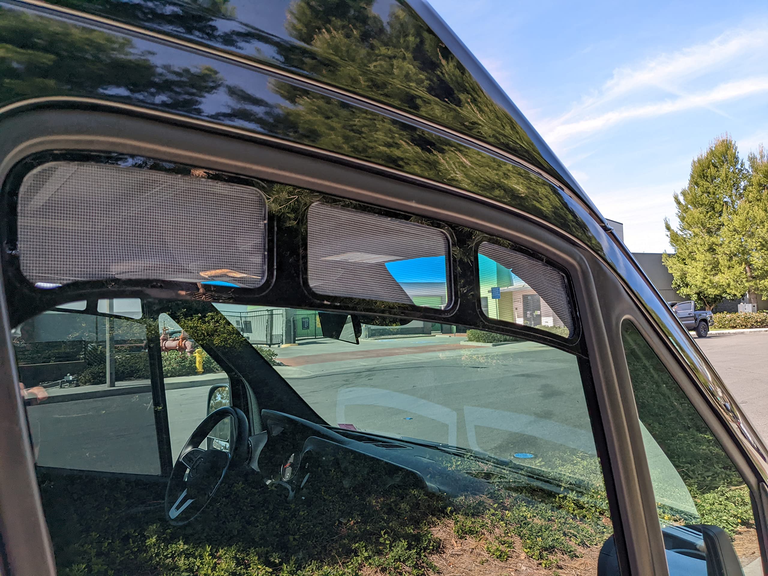 White Top Adventures Bug-Out 2.0 Mercedes Sprinter Van Window Vent Screen Insert for 2007-Present Models - Complete Set for Improved Airflow & Bug Protection | Perfect for Camping, Road Trips & Outdoor Adventures