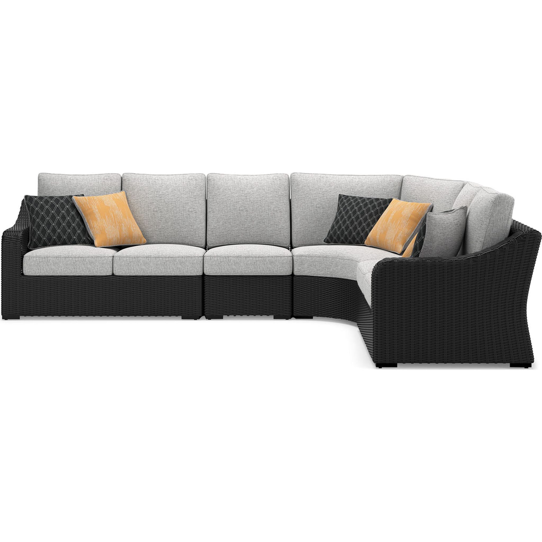 Beachcroft 4-Piece Outdoor Modular Sectional Sofa Set - Water-Resistant Patio Furniture for Backyard, Poolside & Garden Relaxation