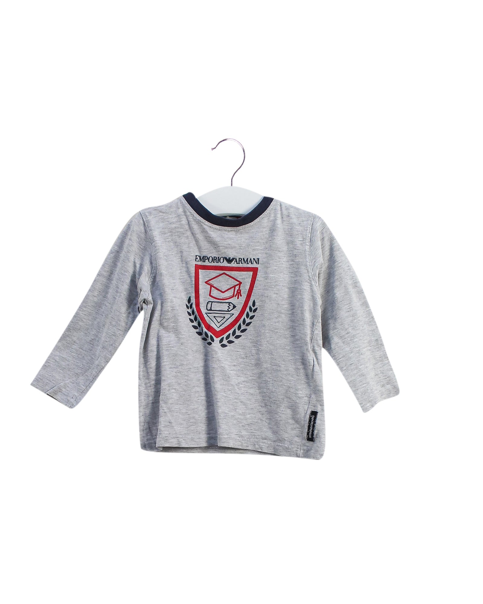 Armani Long Sleeve Baby Top for 12 Months - Soft Cotton Comfort Wear for Infants - Perfect for Casual Outings and Family Photos