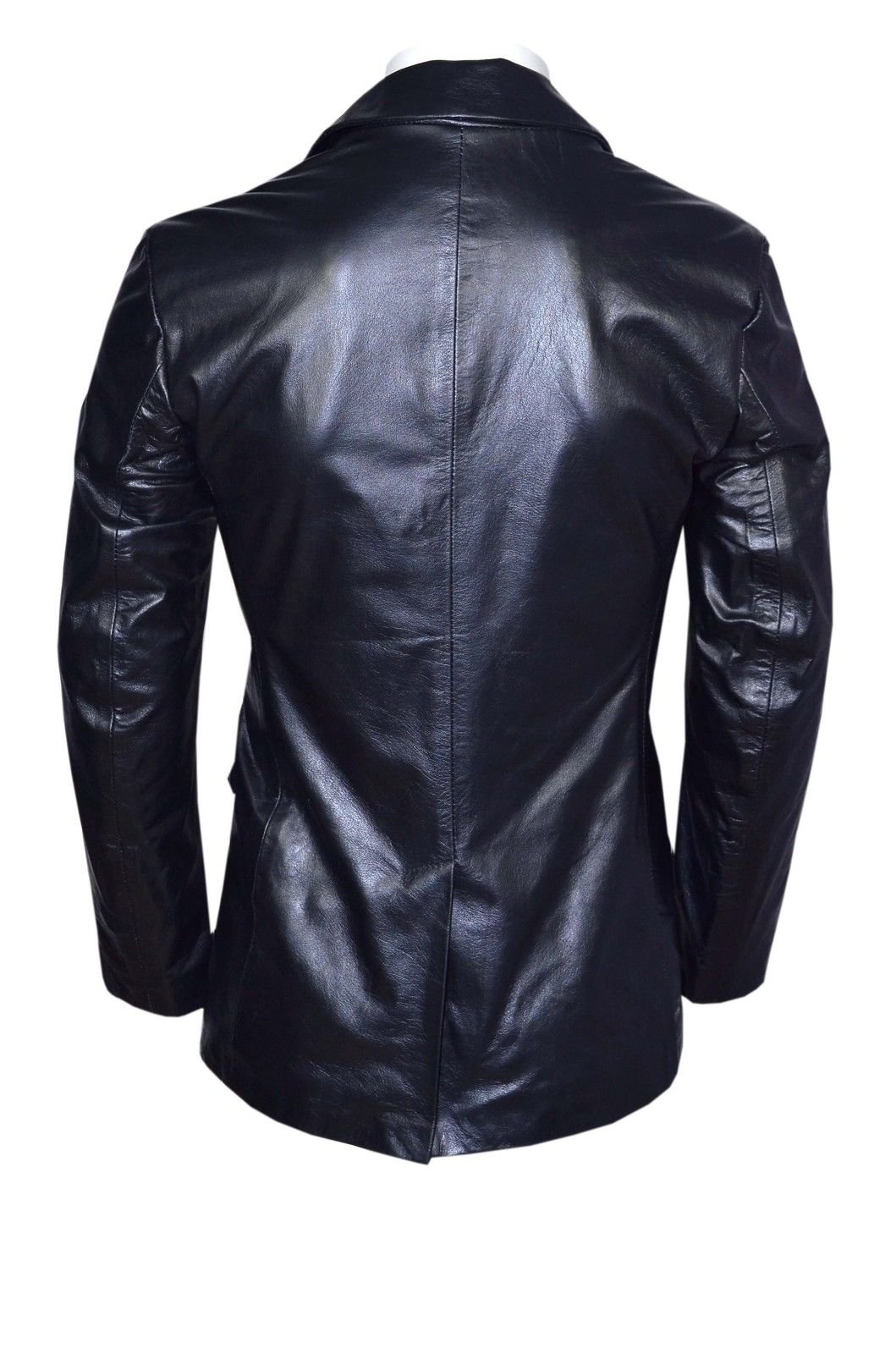 Premium Men's Slim Fit Leather Blazer - Real Napa Leather Jacket for Business & Formal Occasions | Office Wear, Wedding Attire & Special Events