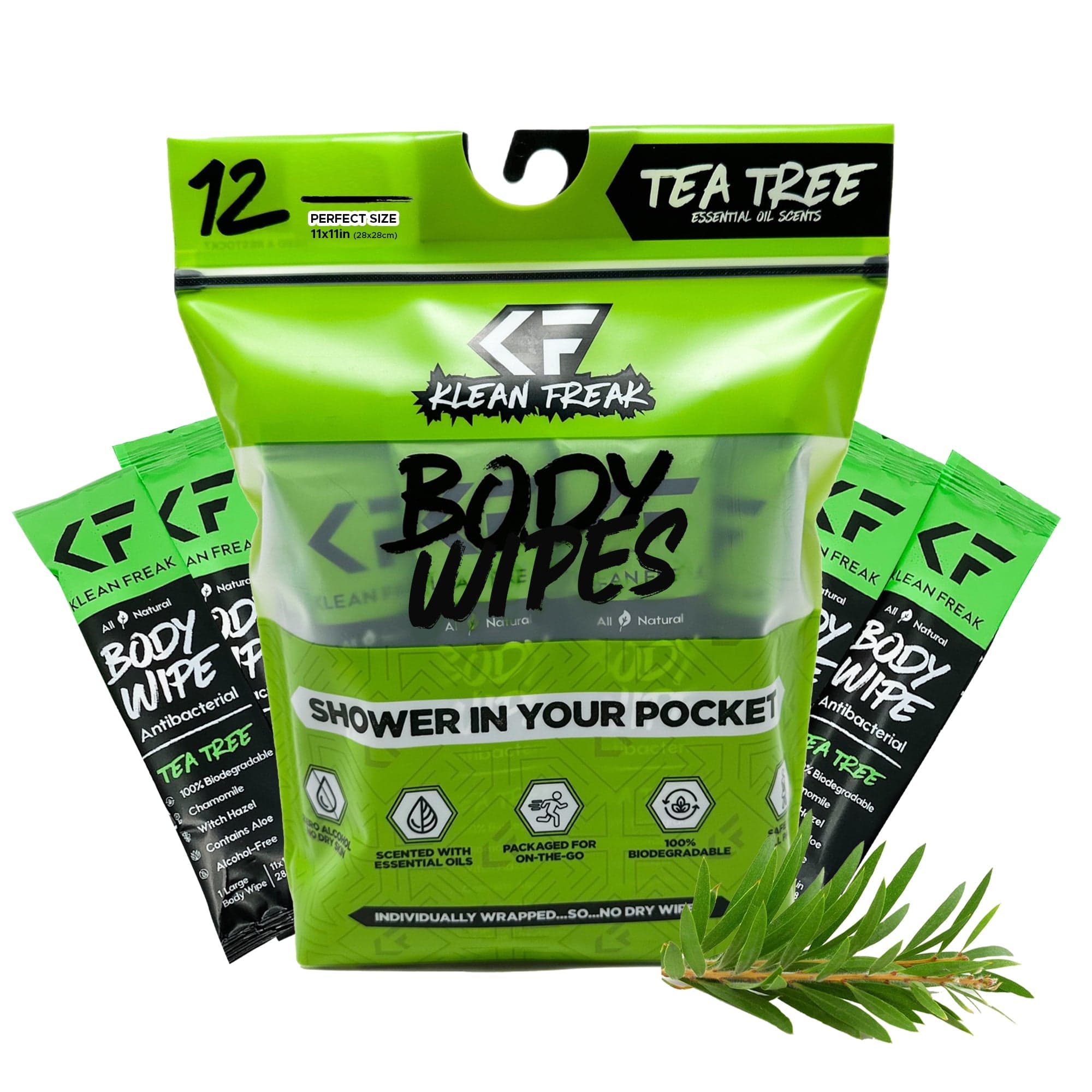 12 Pack Refreshing Body Wipes for Adults - On-The-Go Cleansing, Gym, Travel & Outdoor Activities | Gentle & Moisturizing Skin Care