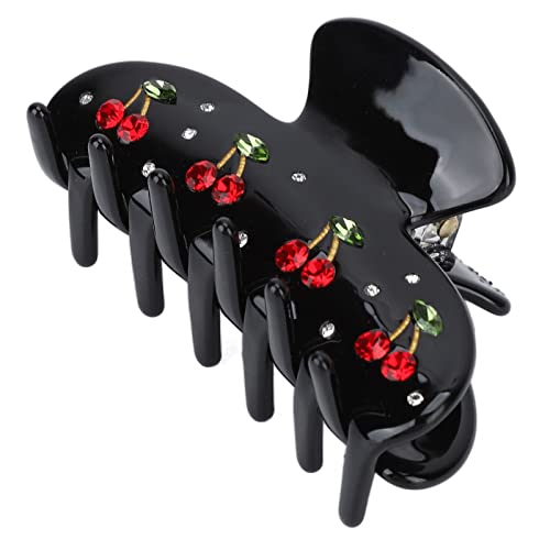 Elegant Cherry Rhinestone Hair Clip for Women - Daily & Dating Accessory
