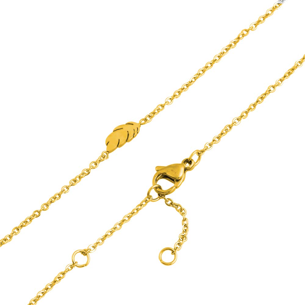 Edforce Elegant Stainless Steel Charm Anklet for Women - Adjustable Foot Bracelet Jewelry for Beach, Party & Everyday Wear