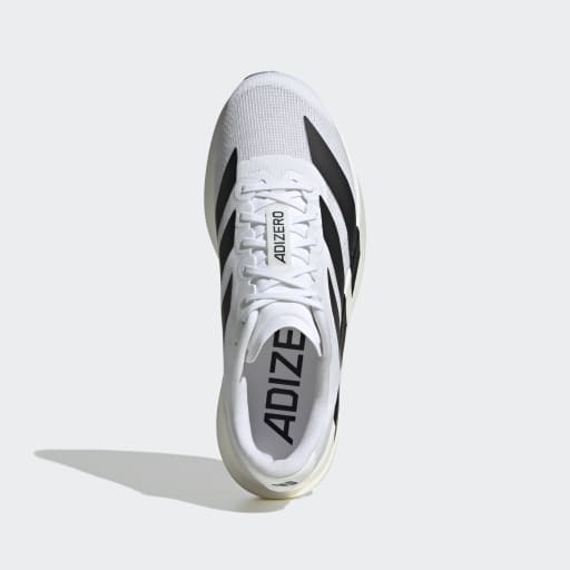 Adizero Evo SL Men's Running Shoes - Lightweight & Breathable (White/Black/White) | Perfect for Marathon Training & Road Running