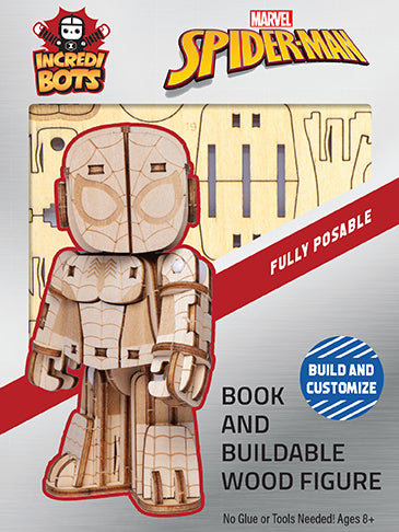 IncrediBuilds IncrediBots Marvel Spider-Man Model Kit - DIY 3D Puzzle for Kids & Adults - Perfect for Marvel Fans, Collectors & Home Decor