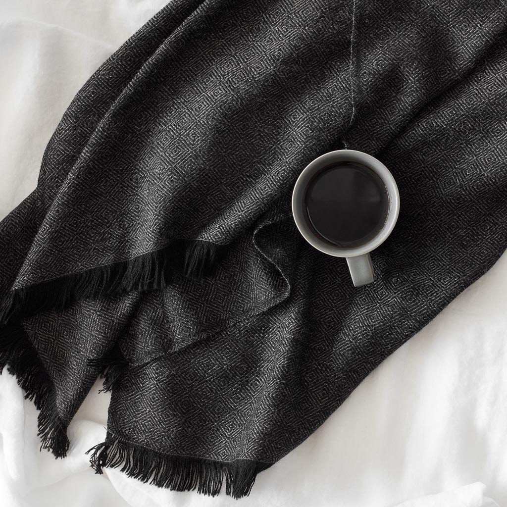 Soft & Cozy Alpaca Wool Throw Blanket - Luxurious Handwoven 100% Baby Alpaca - Perfect for Couch, Bed & Winter Warmth - Elegant Home Decor Gift