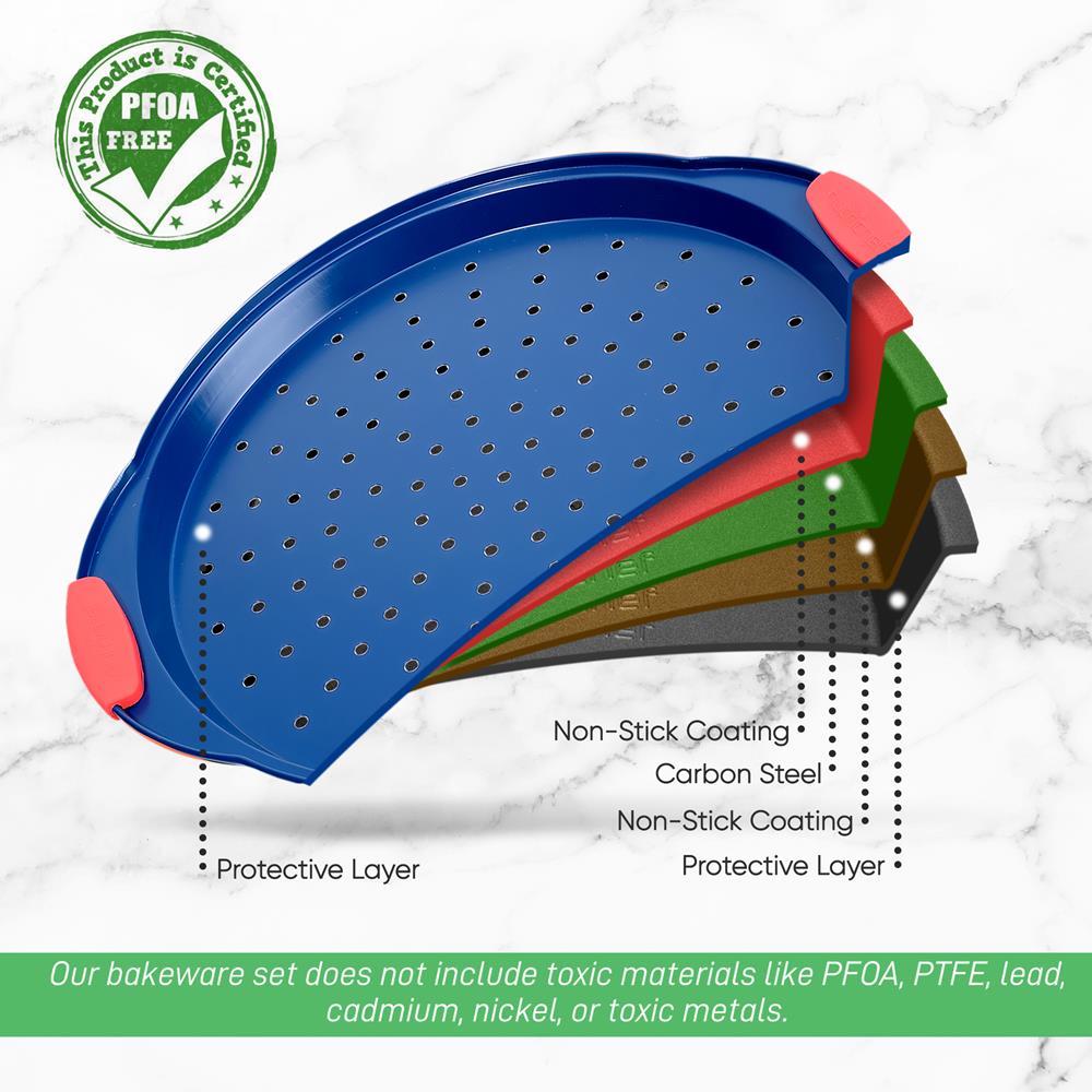 Bkncsbsbl8Pizzap - Premium Pizza Cutter for Professional Chefs & Home Cooking | Perfect for Slicing Pizzas, Pies & Flatbreads | Ergonomic Design for Comfortable Use