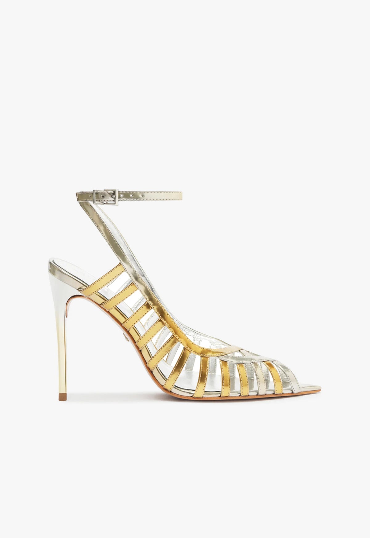 Elegant Iris Specchio Leather Pump Women's High Heels - Perfect for Office, Party & Formal Events