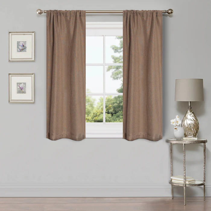 Blackout Curtains for Bedroom - 100% Linen Washable Room Darkening Curtains Set of 2 Panels - Perfect for Home Theater, Nursery & Light Sleepers