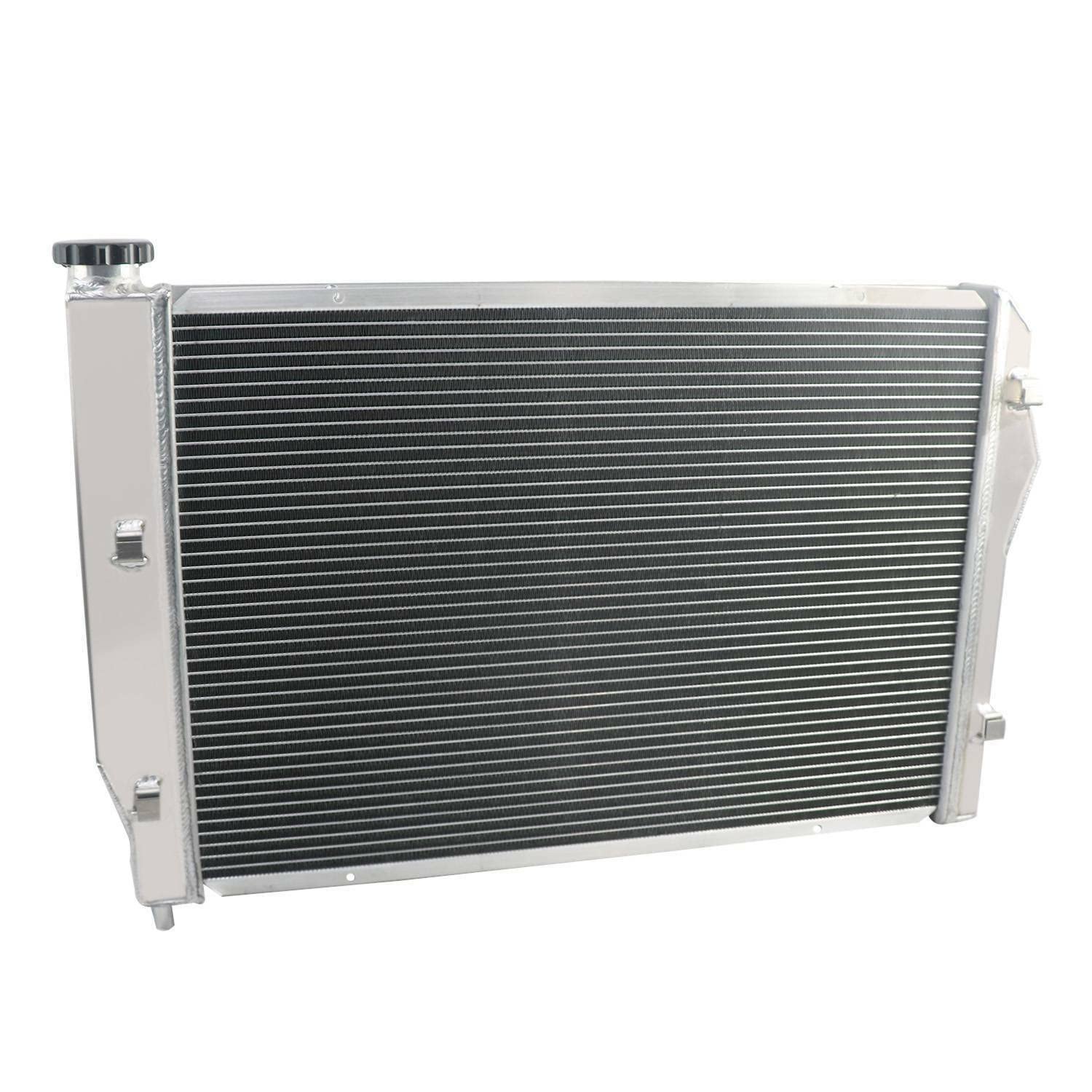 ALLOYWORKS 3-Row Core Aluminum Radiator with Shroud Fan for 1993-2002 Chevy Camaro & Pontiac Firebird 5.7L V8 - High Performance Cooling Upgrade for Hot Weather & Track Racing