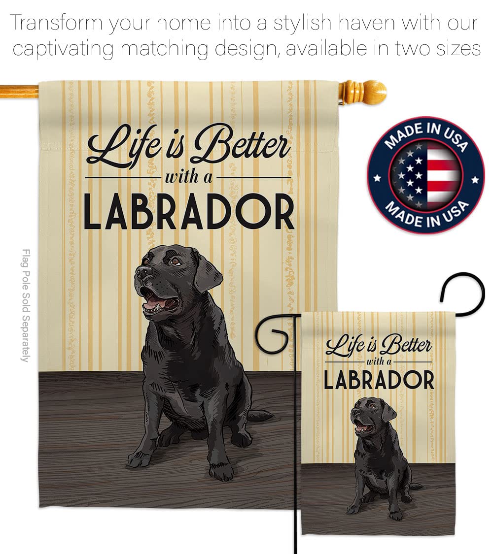 Life is Better Pets House Flag Set 28x40 - Outdoor Decor for Gardens