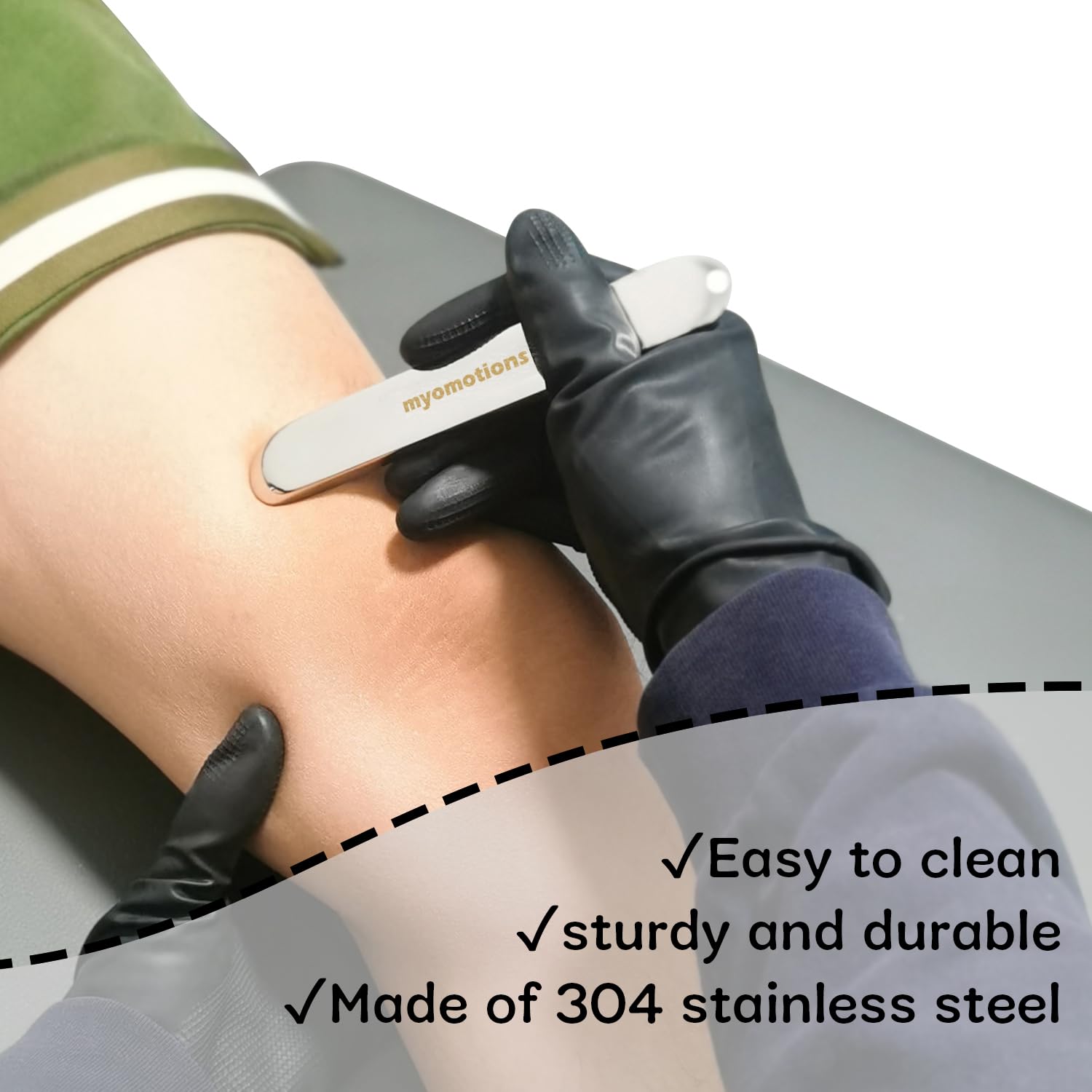6-Piece Stainless Steel IASTM Set - Professional Muscle Scraper & Massage Tool for Deep Tissue Therapy, Myofascial Release, Pain Relief - Includes Storage Bag - Perfect for Athletes, Physical Therapists & Home Recovery
