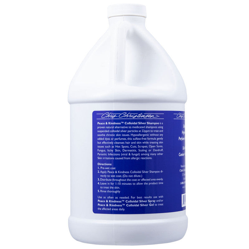 Peace & Kindness Colloidal Silver Shampoo for Hair Growth & Scalp Health - 8oz/16oz/32oz Options - Gentle Cleansing for Dry, Damaged & Color-Treated Hair - Perfect for Daily Use & Salon Treatments
