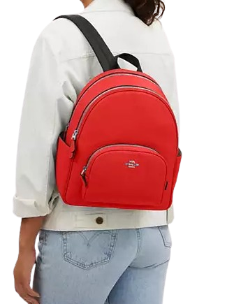 Coach Court Backpack for Women | Stylish Leather Backpack Purse | Perfect for Work, Travel & Everyday Use
